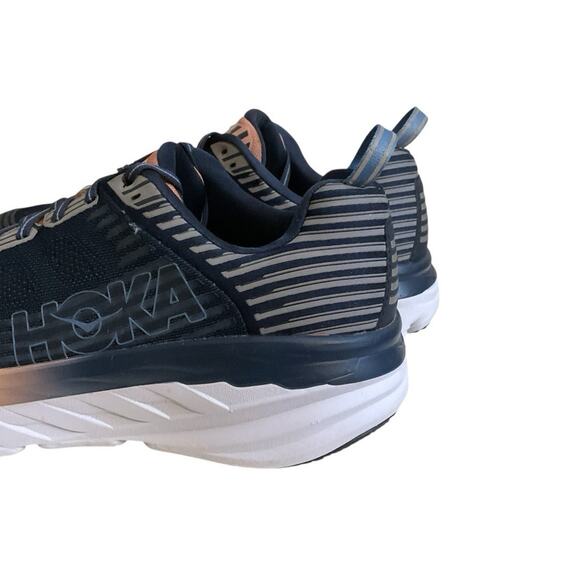 Hoka One One Bondi 6 Max Women's Size 12 Blue Pink Cushioned Running Sneakers - Picture 9 of 16